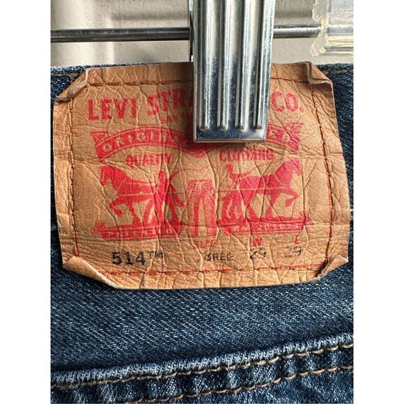 Levi's Men's 514 Cotton Blue Medium Denim Wash Classic Straight Fit Jeans Sz 18R - Picture 3 of 4